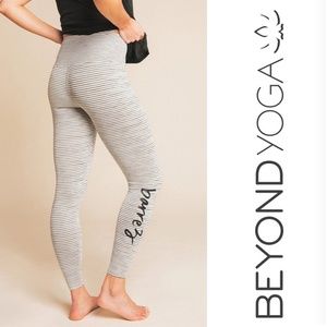 BEYOND YOGA x BARRE3 High Rise Legging Stripe